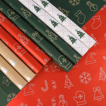 Christmas packaging, gift wrapping paper, packaging film, waterproof paper, flower packaging Christmas packaging, gift wrapping paper, packaging film, waterproof paper, flower packaging
